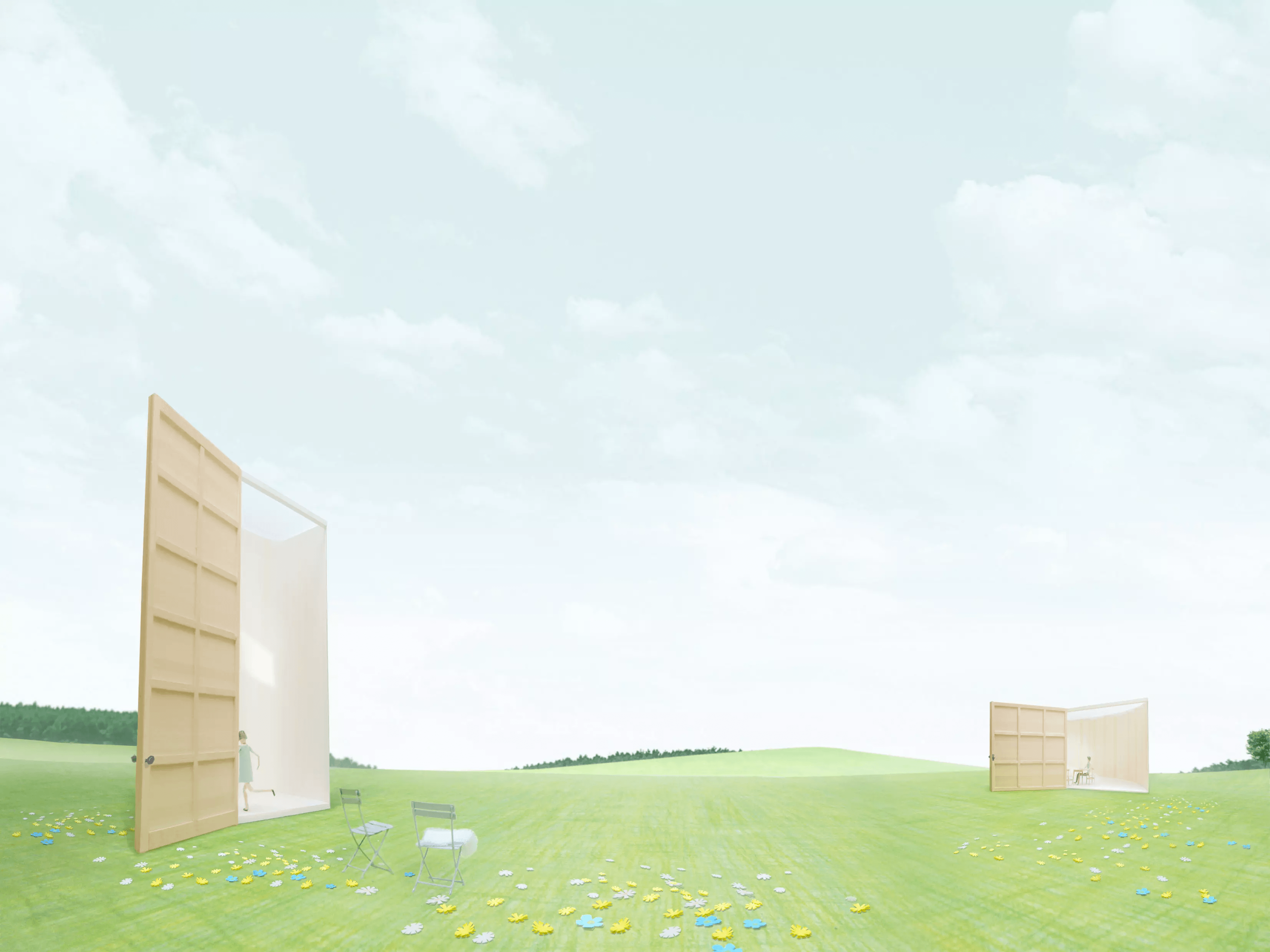 “Big door on the Prairie” Photo courtesy of Hideyuki Nakayama Architecture
