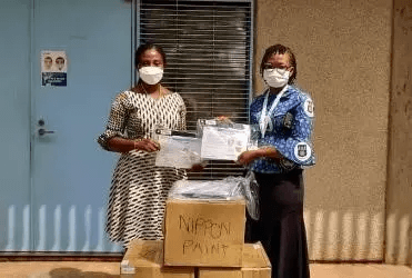The arrival of relief supplies (images courtesy of NMIMR)